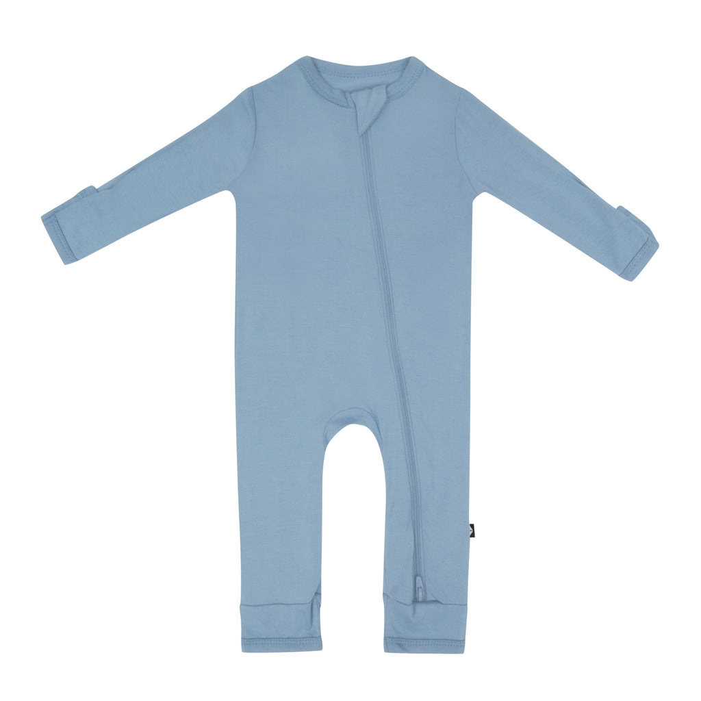 Zippered Romper in Slate